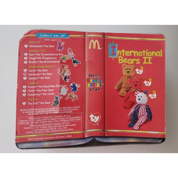 Germania the Bear McDonalds TY International Bears II Beanie Baby 1990 Rare - Picture 3 of 4